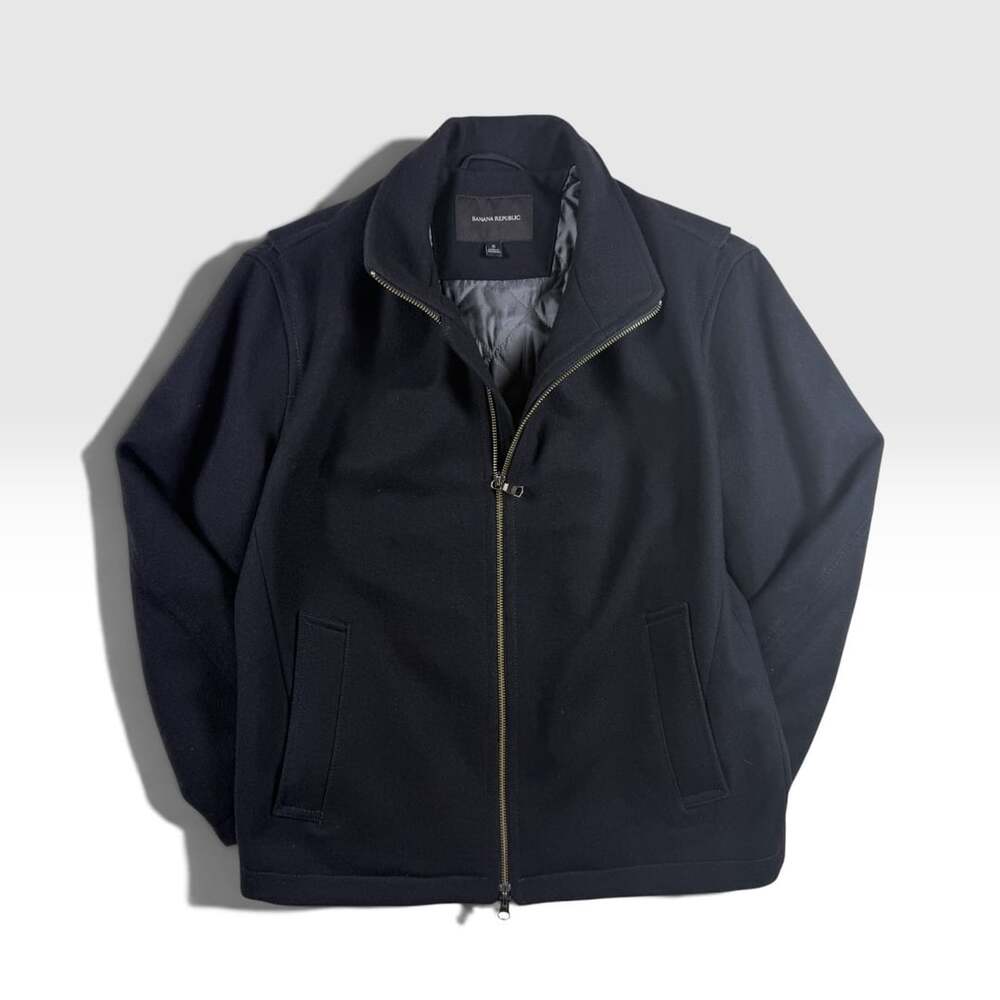 Banana Republic Italian Wool Zip Front Jacket Women’s Small